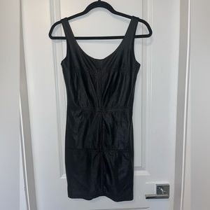 Black Pleather Dress - S - Dynamite